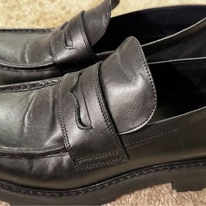 Vagabond Black Leather Loafers